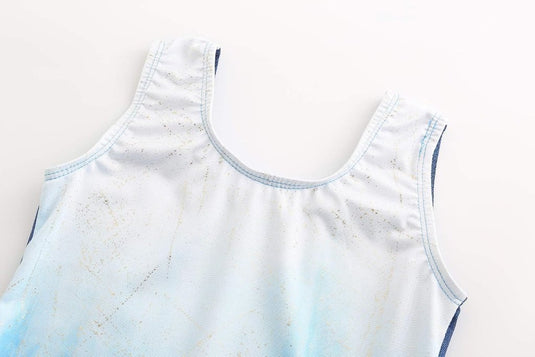 Turnpakje voor meisjes, lange mouwen, mouwloos, kleurverloop, glanzend, gymnastiekpanty voor dansen, ballet, gymnastiek, atletiek, peuters, meisjes - happygetfit.com