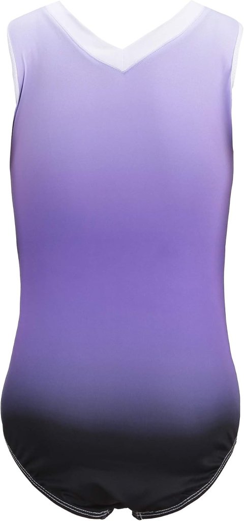 Turnpakje voor meisjes, lange mouwen, mouwloos, kleurverloop, glanzend, gymnastiekpanty voor dansen, ballet, gymnastiek, atletiek, peuters, meisjes - happygetfit.com