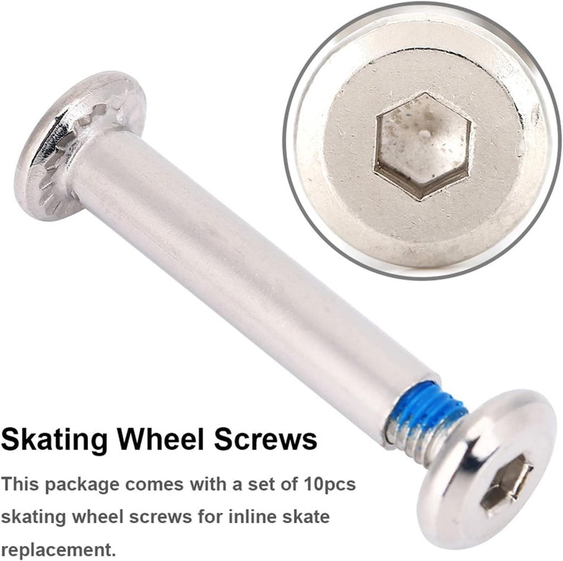 Load image into Gallery viewer, Tyenaza Schaatsen Schroeven - 10 stks Inline Skate Vervanging Schaatsen Schroeven Wielassen Reparatie Tool 31mm of 36mm Fittings Skates Wielassen Hardware - happygetfit.com
