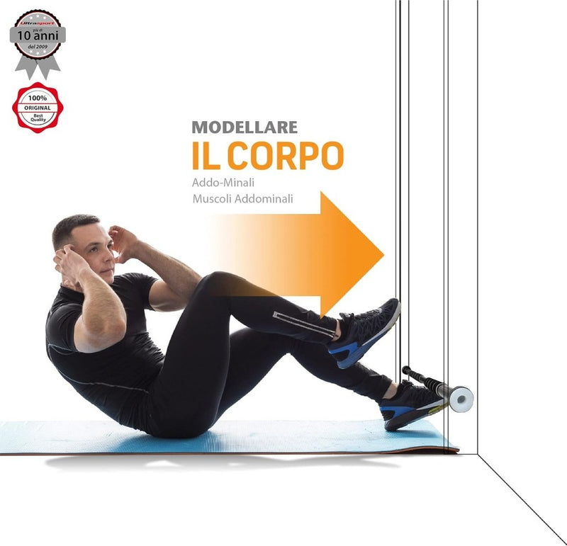 Laad afbeelding in Galerijviewer, Ultrasport 2-Way Pull-Up Bar, Individually Adjustable to Doors with a Width of 63-93 cm/Pull-Up Bar Made of Sturdy Steel, Maximum User Weigh up to 100 kg - Door Pull-Up Bar for Upper Body Workout - happygetfit.com
