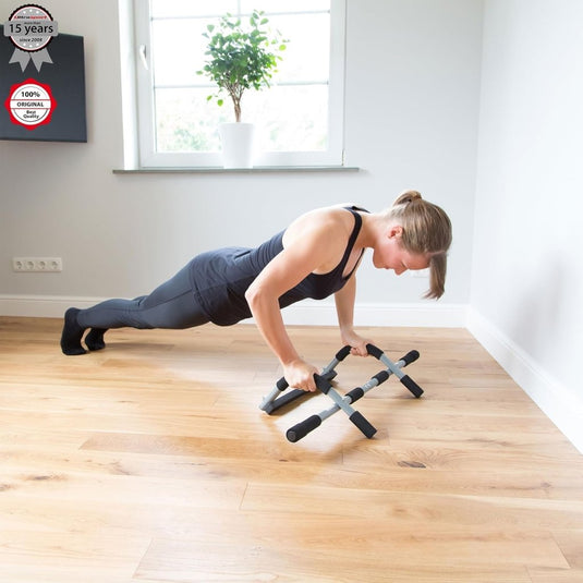Ultrasport Optrekstang, deurrek, bovenlichaamtrainer, multifunctionele trainer, zonder boren te gebruiken, trainingsapparaat voor thuis en op kantoor, opdrukstang, geschikt voor diverse oefeningen - happygetfit.com
