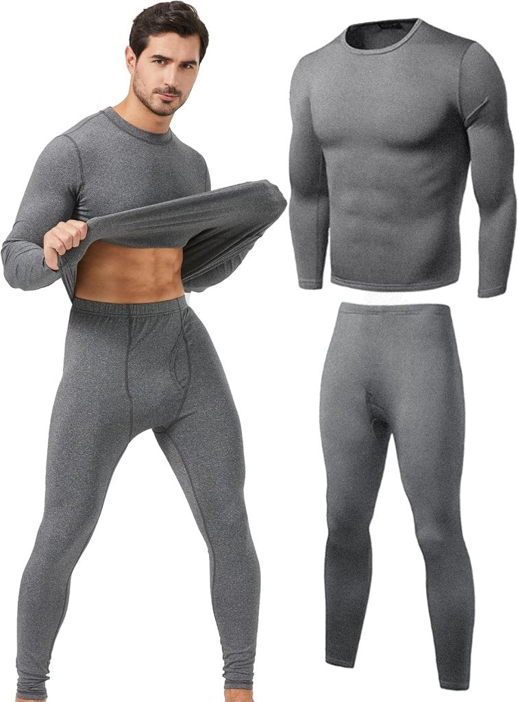 Laad afbeelding in Galerijviewer, UNIQUEBELLA Functioneel ondergoed voor heren, ademend, ski-ondergoed voor mannen, winter, thermisch ondergoed voor joggen, fietsen, voetbal, skiën, motorfiets, warm - happygetfit.com
