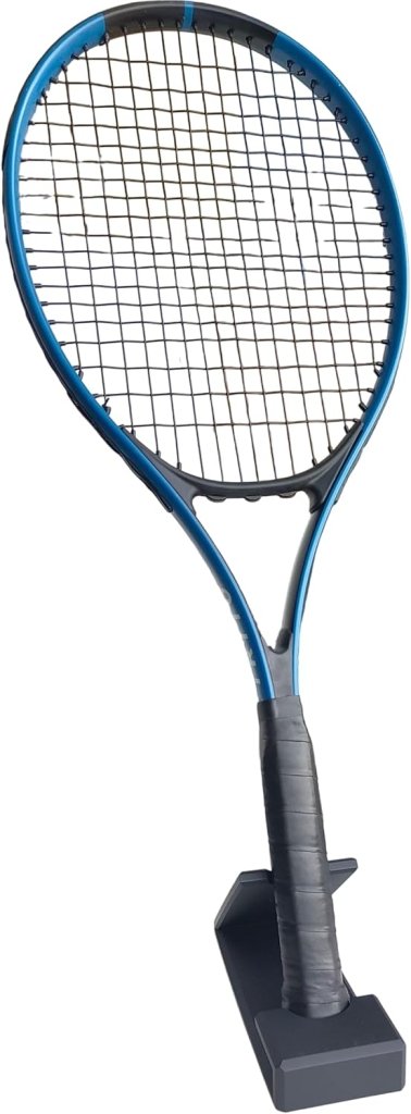 Universele racketstandaard voor tennis en padel zwart - happygetfit.com