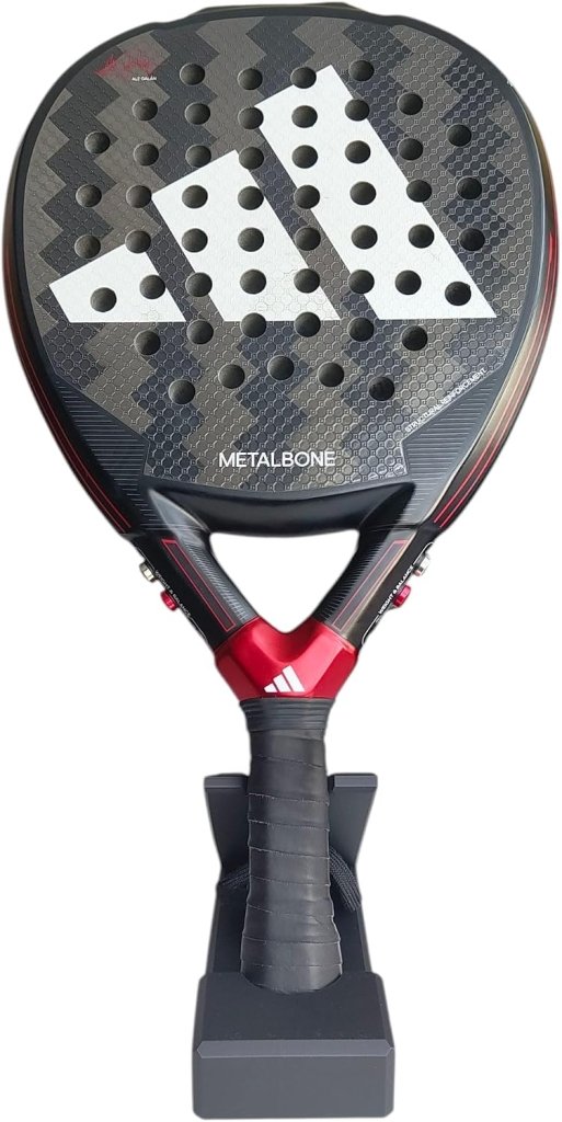 Universele racketstandaard voor tennis en padel zwart - happygetfit.com