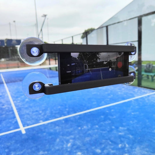 Universele telefoonhouder voor padel racket zwart - happygetfit.com