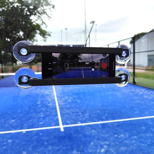 Universele telefoonhouder voor padel racket zwart - happygetfit.com