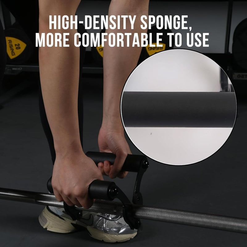 Load image into Gallery viewer, V-bar roeigreep met dubbele handgreep en antislip rubber – T-bar row handvat – fitness accessoire - happygetfit.com
