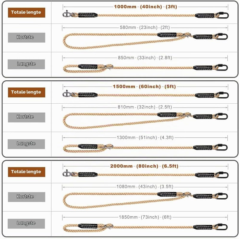 Chargez l'image dans la visionneuse de la galerie, Verstelbaar schommeltouw 1 meter van gevlochten polyester met karabijnhaak en gesp – ophangriem – boomschommel accessoires - happygetfit.com
