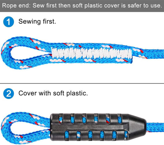 Verstelbaar schommeltouw 1 meter van gevlochten polyester met karabijnhaak en gesp – ophangriem – boomschommel accessoires - happygetfit.com