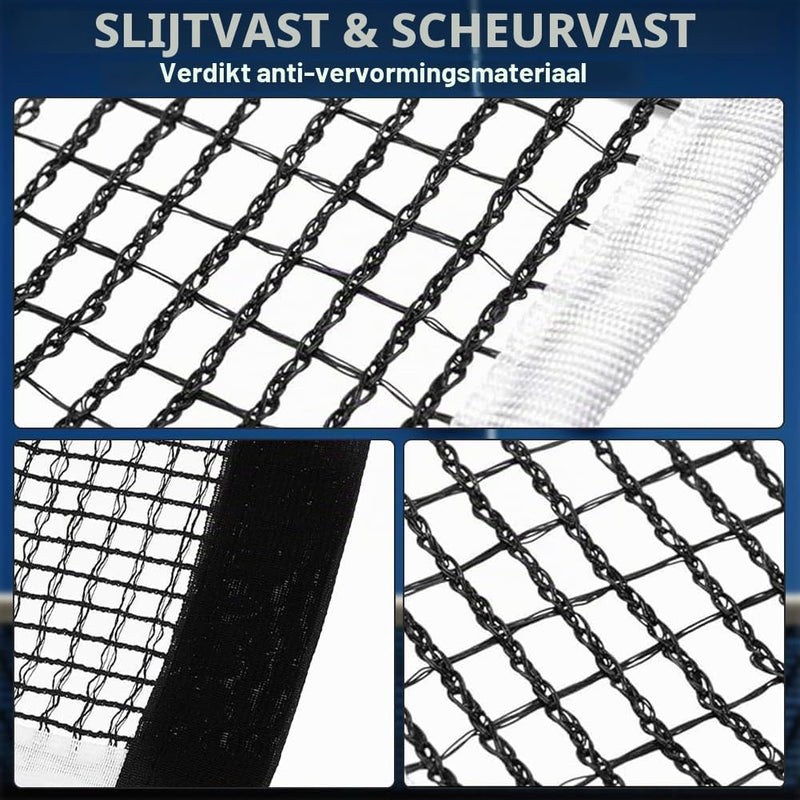 Bild im Galerie-Viewer laden, Verstelbaar tafeltennisnet tot 175 cm van stevig polyester en katoen voor binnen en buiten – pingpongnet – tafeltennisaccessoires - happygetfit.com
