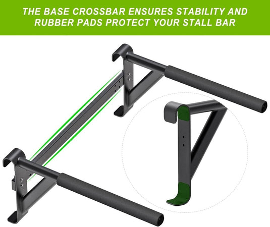 Verstelbare dip bar bevestiging voor klimrek tot 113 kg – dipstation – krachttraining - happygetfit.com