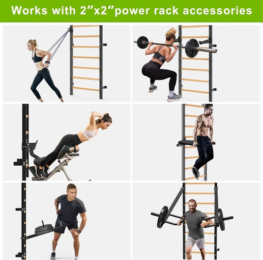 Verstelbare dip bar bevestiging voor Zweedse ladder tot 150 kg – dipstation – krachttraining - happygetfit.com