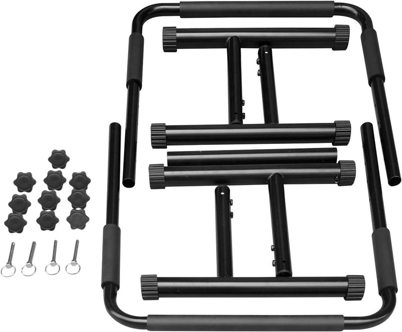 Załaduj obraz do przeglądarki galerii, Verstelbare dip bars van staal 79-94 cm tot 158 kg – dip station – calisthenics - happygetfit.com

