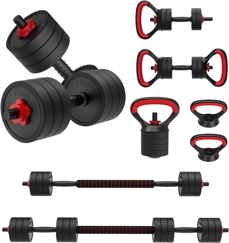 Laad afbeelding in Galerijviewer, Verstelbare dumbbell set 4-in-1 10 kg - happygetfit.com
