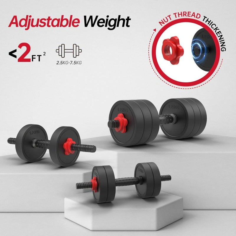 Laad afbeelding in Galerijviewer, Verstelbare dumbbell set 4-in-1 10 kg - happygetfit.com
