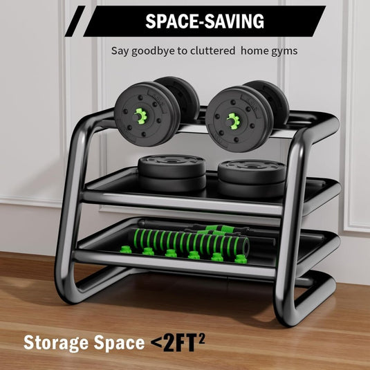 Verstelbare halterset 3-in-1 met verbindingsstang - happygetfit.com