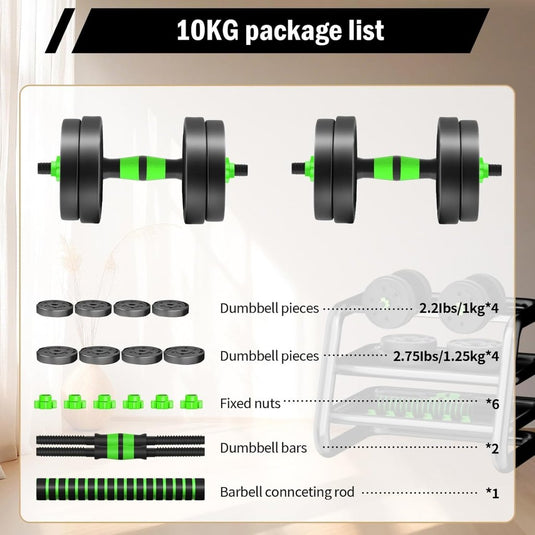 Verstelbare halterset 3-in-1 met verbindingsstang - happygetfit.com