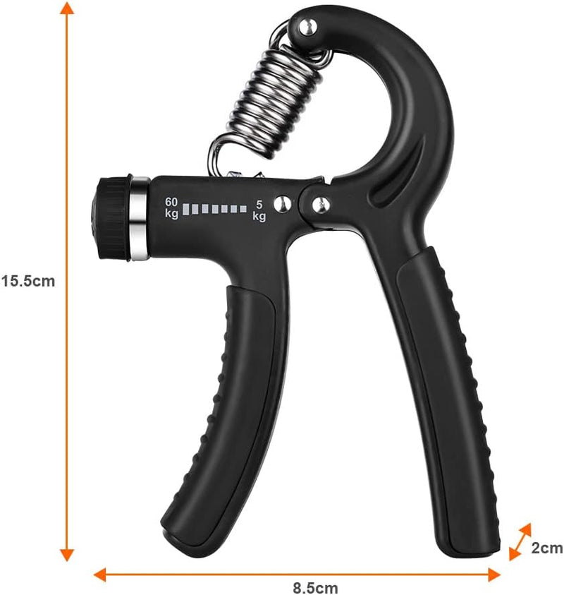 Laad afbeelding in Galerijviewer, Verstelbare handtrainer 10 tot 50 kg met antislip handgrepen voor hand- en onderarmtraining – griptrainer – knijpkracht - happygetfit.com
