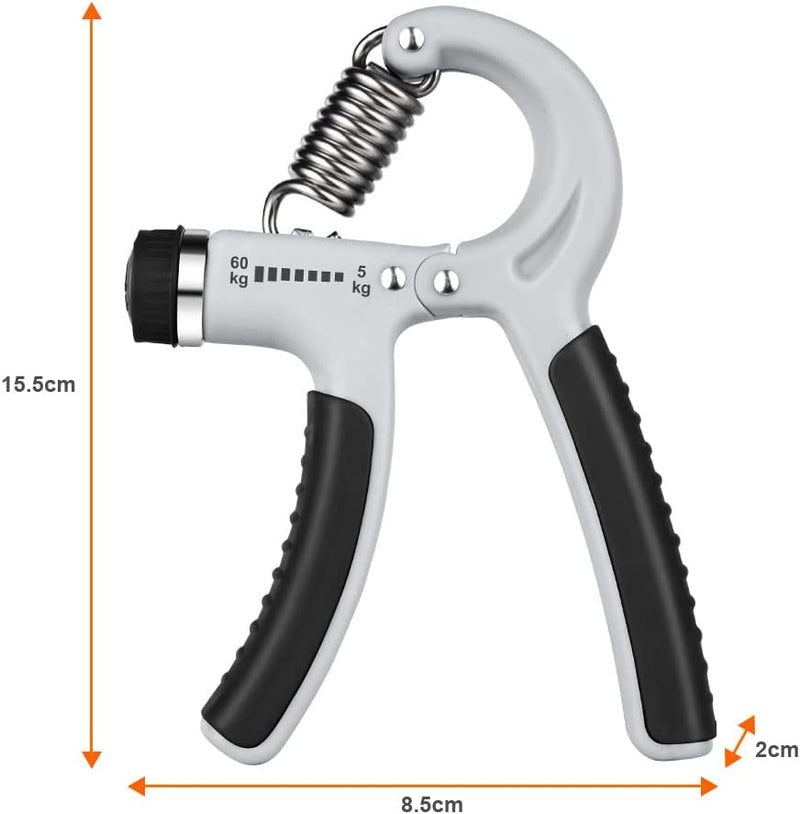 Laad afbeelding in Galerijviewer, Verstelbare handtrainer 10 tot 50 kg met antislip handgrepen voor hand- en onderarmtraining – griptrainer – knijpkracht - happygetfit.com
