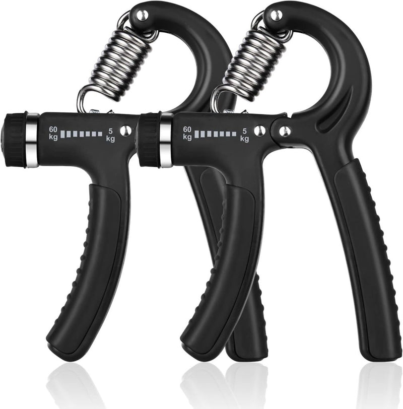 Laad afbeelding in Galerijviewer, Verstelbare handtrainer 10 tot 50 kg met antislip handgrepen voor hand- en onderarmtraining – griptrainer – knijpkracht - happygetfit.com
