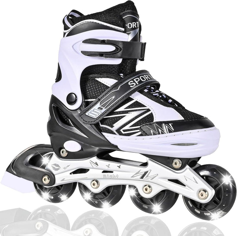 Laad afbeelding in Galerijviewer, Verstelbare inline skates voor jongens en meisjes, outdoor rolschaatsen voor meisjes en jongens - happygetfit.com
