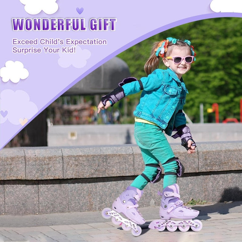 Laad afbeelding in Galerijviewer, Verstelbare inline skates voor meisjes en jongens, rolschaatsen voor meisjes, voor beginners, grote rolschaatsen voor kinderen, indoor beginners, inlineskates outdoor - happygetfit.com
