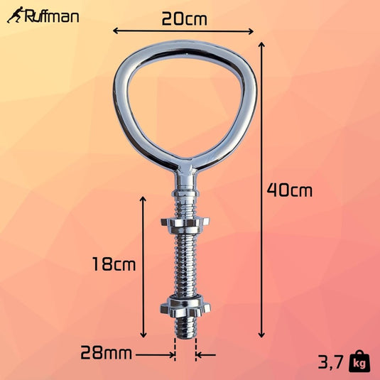 Verstelbare kettlebell greep voor 30 mm halterschijven - happygetfit.com