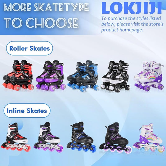 Verstelbare Kinderen inline skates voor Meisjes Jongens Beginners, Inline skates voor Kinderen en Tieners met lichtgevende wielen voor binnen en buiten Sport Paars & Blauw - happygetfit.com