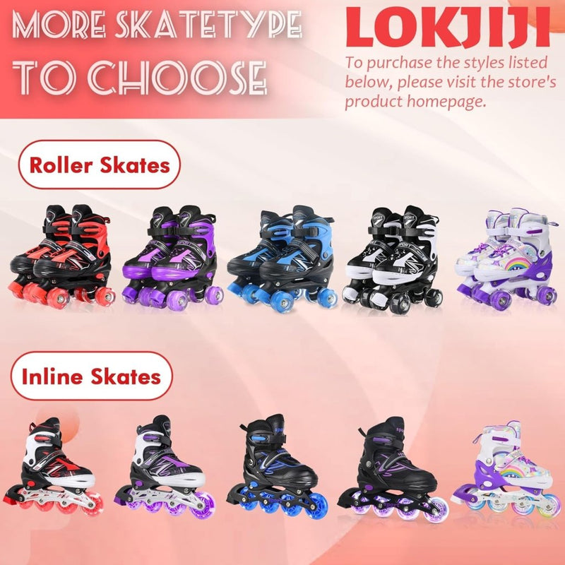 Load image into Gallery viewer, Verstelbare Kinderen inline skates voor Meisjes Jongens Beginners, Paars &amp; Rood Inline skates voor Kinderen en Tieners met lichtgevende wielen voor binnen en buiten Sport - happygetfit.com
