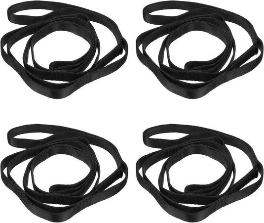Verstelbare ophangbanden 4 stuks 180 x 2 cm van nylon met 8 lussen – daisy chains – aerial yoga - happygetfit.com