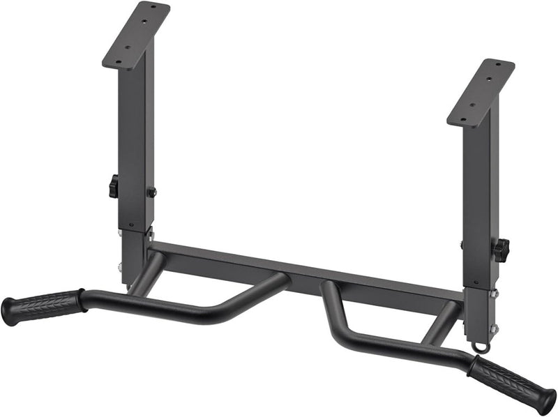 Załaduj obraz do przeglądarki galerii, Verstelbare optrekstang voor plafondmontage met 4 gripposities tot 181 kg – pull-up bar – krachttraining - happygetfit.com
