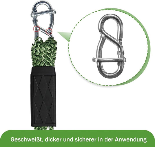 Verstelbare schommelband 101 cm met karabijnhaak tot 363 kg – ophangriem – schommel accessoires - happygetfit.com