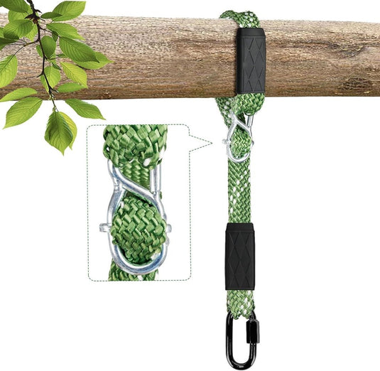 Verstelbare schommelband 101 cm met karabijnhaak tot 363 kg – ophangriem – schommel accessoires - happygetfit.com