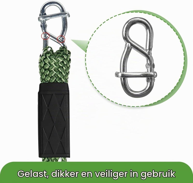 Load image into Gallery viewer, Verstelbare schommelband 101 cm met karabijnhaak tot 363 kg – ophangriem – schommel accessoires - happygetfit.com
