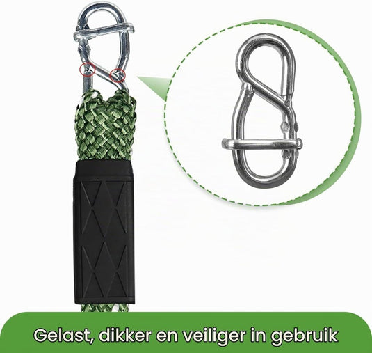 Verstelbare schommelband 101 cm met karabijnhaak tot 363 kg – ophangriem – schommel accessoires - happygetfit.com
