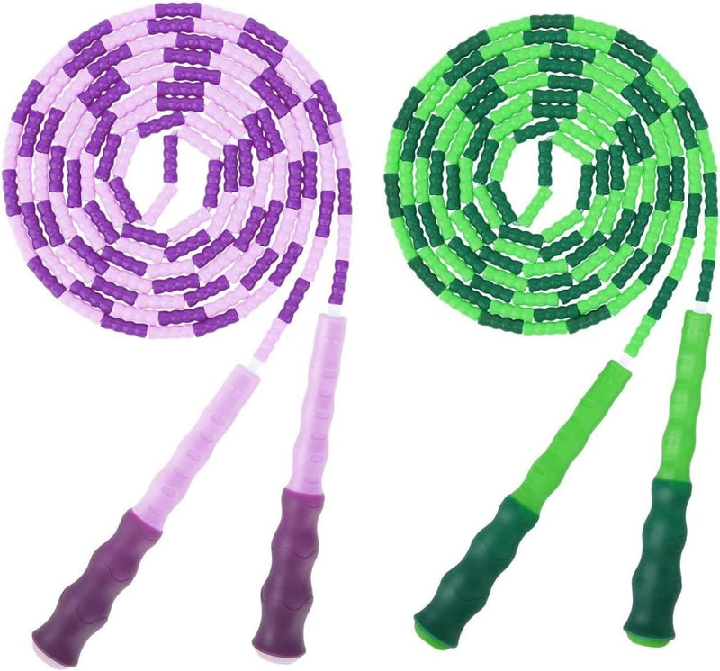 Chargez l'image dans la visionneuse de la galerie, Verstelbare springtouwen set van 2 groen paars - happygetfit.com
