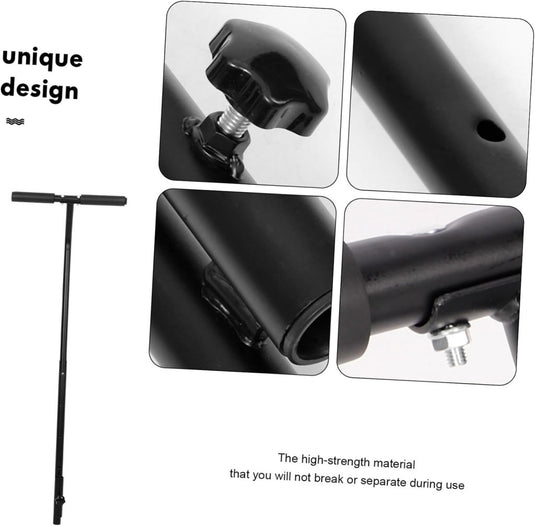 Verstelbare trampoline handgreep van roestvrij staal – steunbeugel – mini trampoline accessoires - happygetfit.com