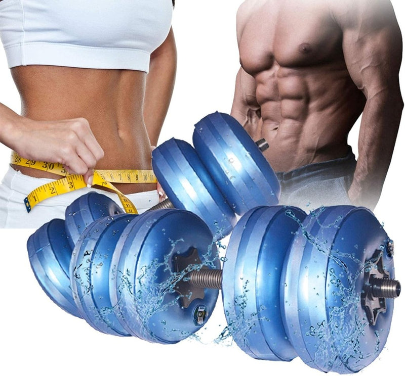 Laad afbeelding in Galerijviewer, Verstelbare water dumbbells set 2-in-1 zwart - happygetfit.com
