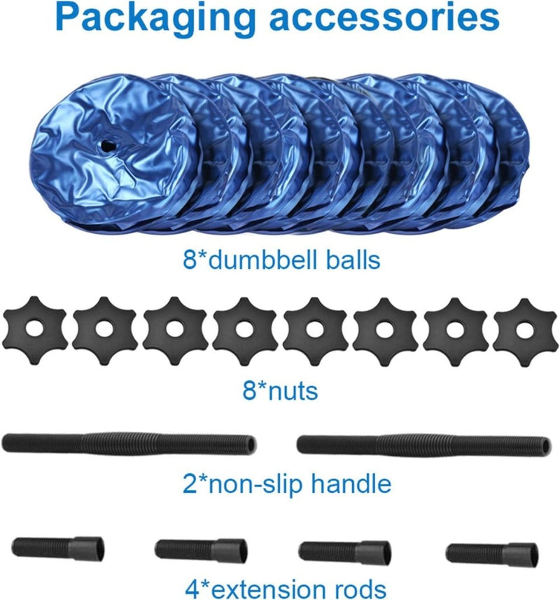 Laad afbeelding in Galerijviewer, Verstelbare water dumbbells set 2-in-1 zwart - happygetfit.com
