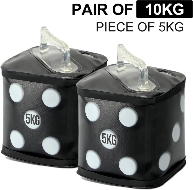 Load image into Gallery viewer, Verstelbare waterhalters set tot 10 kg zwart - happygetfit.com
