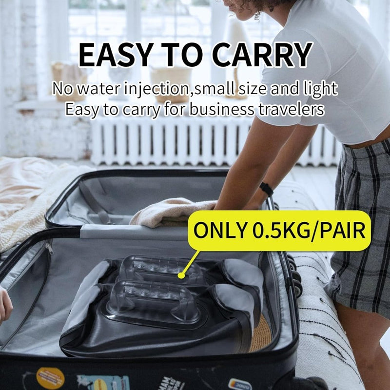 Load image into Gallery viewer, Verstelbare waterhalters set tot 10 kg zwart - happygetfit.com
