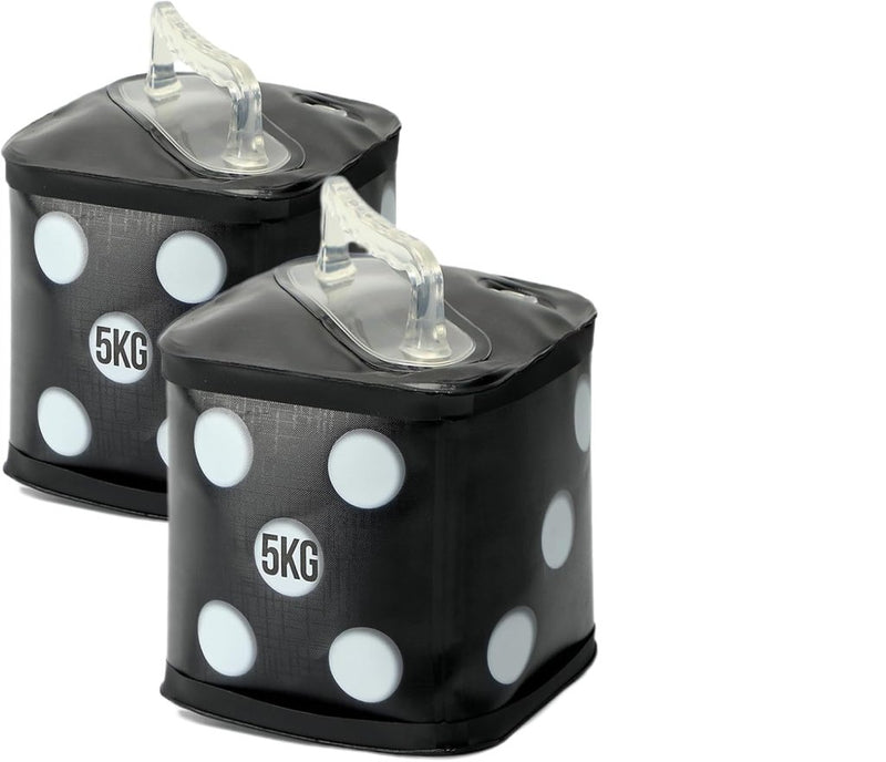 Load image into Gallery viewer, Verstelbare waterhalters set tot 10 kg zwart - happygetfit.com
