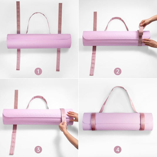Verstelbare yogamat draagriem met klittenbandsluiting - happygetfit.com