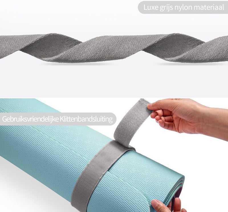 Load image into Gallery viewer, Verstelbare yogamat draagriem met klittenbandsluiting - happygetfit.com
