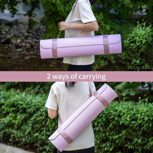 Verstelbare yogamat draagriem met klittenbandsluiting - happygetfit.com