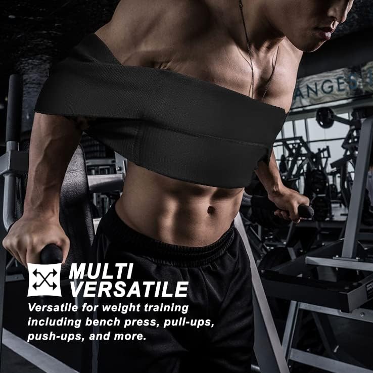 Laad afbeelding in Galerijviewer, Een persoon die traint met weerstandsbanden op fitnessapparatuur, met de nadruk op: &quot;Versterk je kracht en verbetering je prestaties met de ultieme bankdruk weerstandsband! 💪🔥 Ideaal voor het verbeteren van je krachttrainingsroutine met bankdrukken, pull-ups, push-ups en meer.
