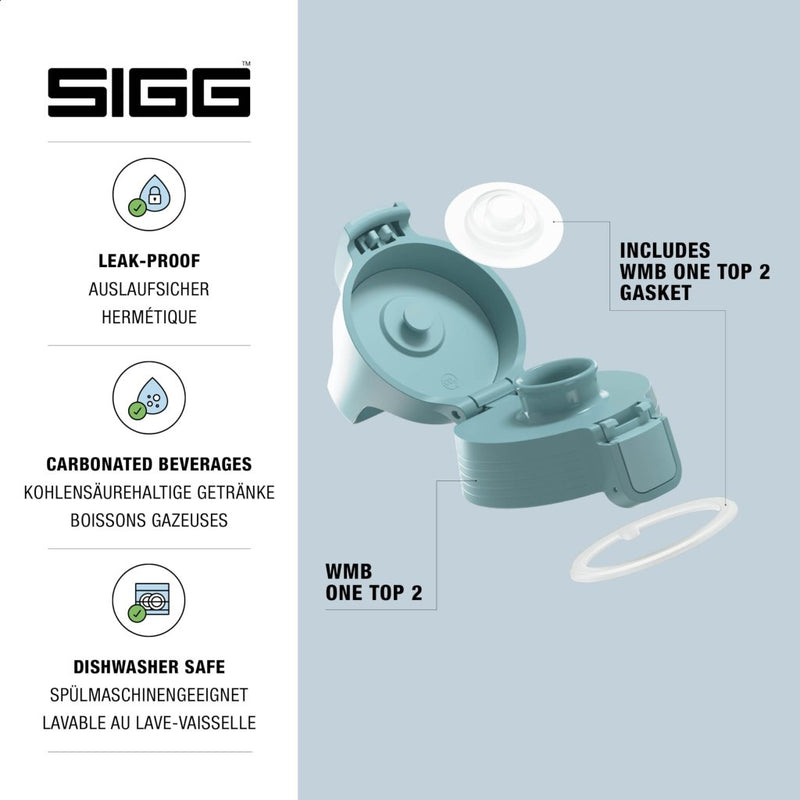 Laad afbeelding in Galerijviewer, Vervangende drinkfles dop met lekvrije sluiting en siliconen afdichting – flesdop – drinkfles accessoire - happygetfit.com
