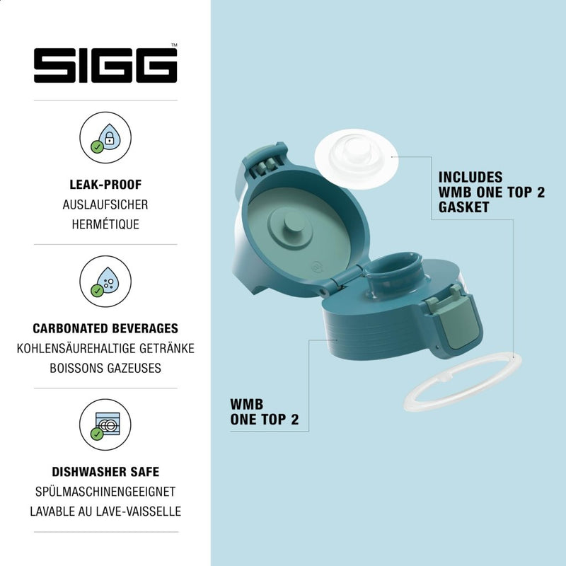 Laad afbeelding in Galerijviewer, Vervangende drinkfles dop met lekvrije sluiting en siliconen afdichting – flesdop – drinkfles accessoire - happygetfit.com
