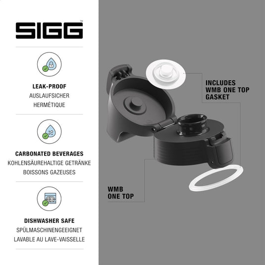 Vervangende drinkfles dop met lekvrije sluiting en siliconen afdichting – flesdop – drinkfles accessoire - happygetfit.com