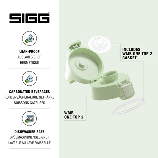 Vervangende drinkfles dop met lekvrije sluiting en siliconen afdichting – flesdop – drinkfles accessoire - happygetfit.com